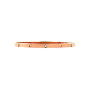 Cartier Small Love 6 Diamond Bracelet 18K Rose Gold and Diamonds
